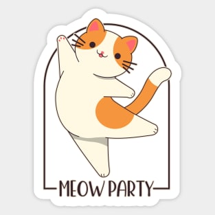 Happy dancing cat Sticker